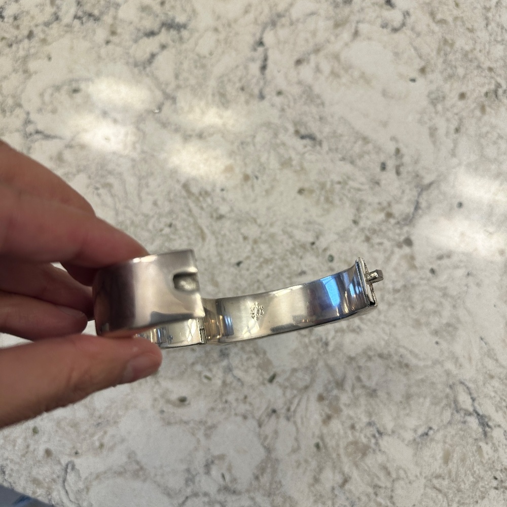 Multicolor Inlay Silver Band - Picture 8 of 12
